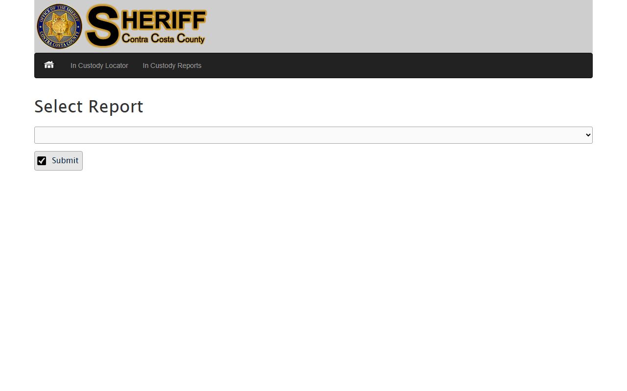 Contra Costa County Sheriff inmate information search portal